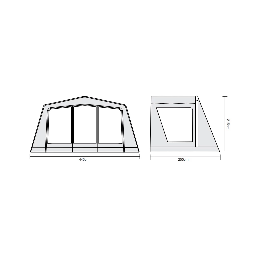 Outdoor Revolution Kalahari PC 7.0 Front Porch Extension - Image 2