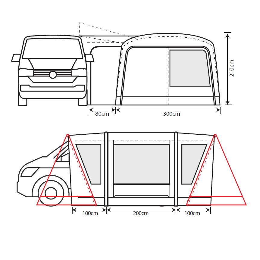 Outdoor Revolution Cayman Combo Air PC Drive Away Awning - Image 4