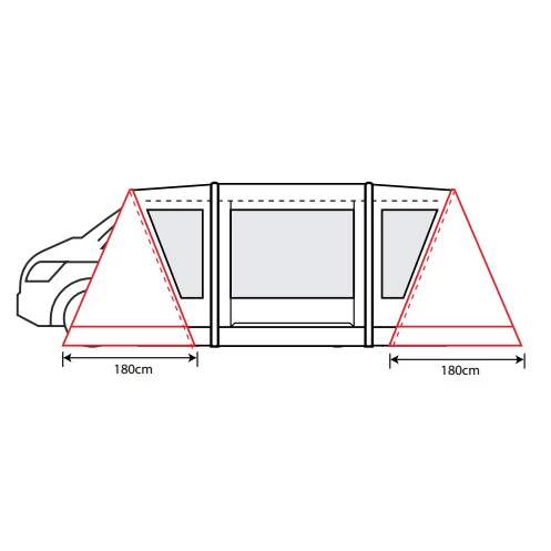 Outdoor Revolution Cayman PC Zip On Porch Door - Image 4