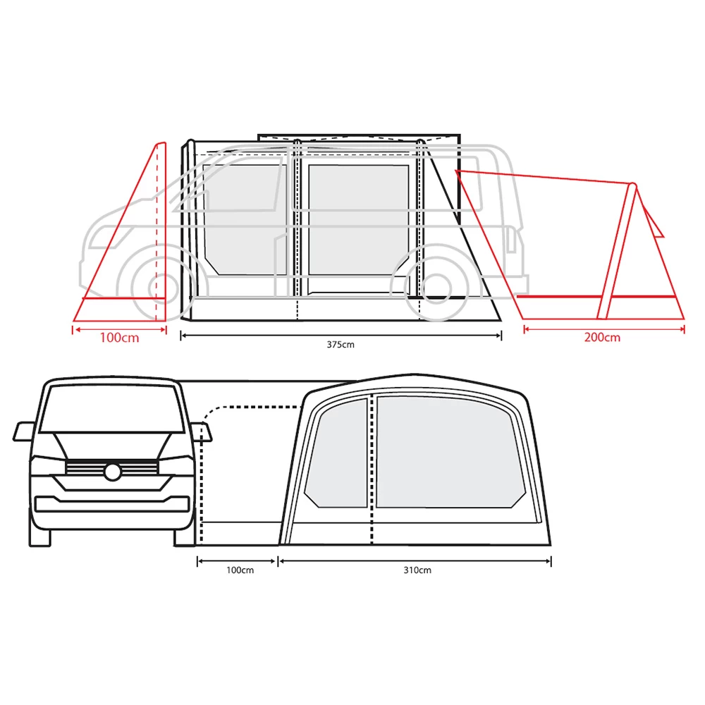 Outdoor Revolution Movelite T3E Air Drive Away Awning - Image 4