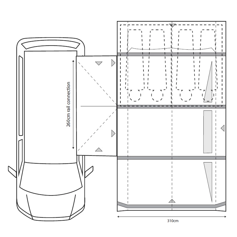 Outdoor Revolution Movelite T4E Air Drive Away Awning - Image 3