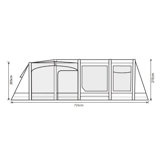 Outdoor Revolution Airedale 6.0SE Air Tent - Image 13