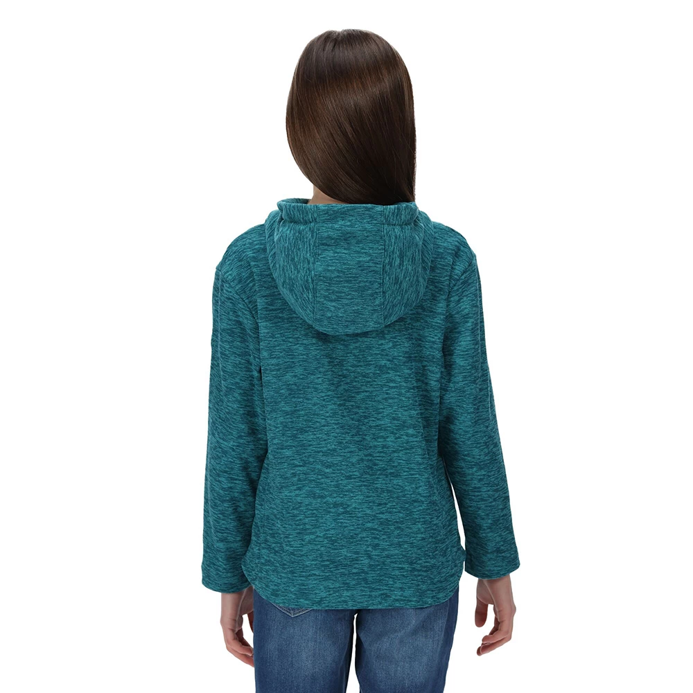 Regatta Kids Kacie Hooded Fleece (Dragonfly Marl) - Image 2
