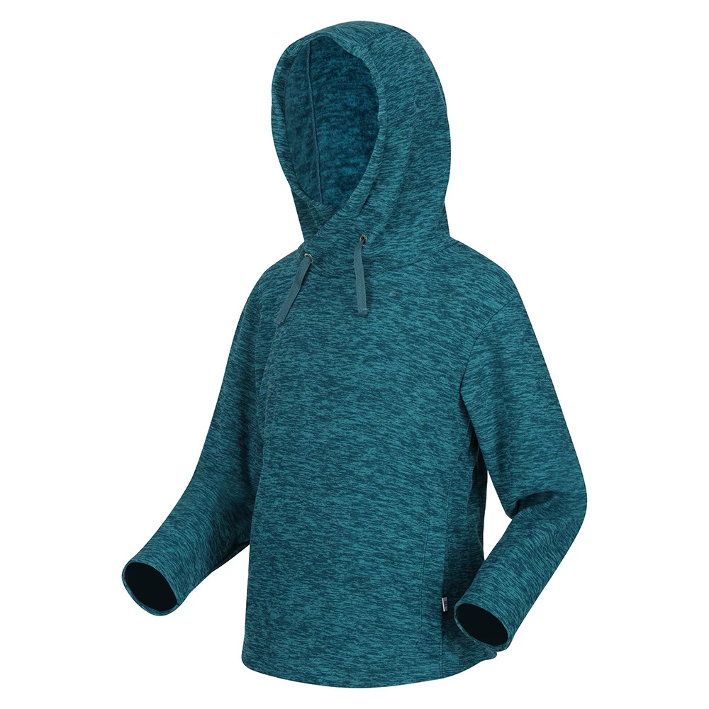 Regatta Kids Kacie Hooded Fleece (Dragonfly Marl) - Image 4