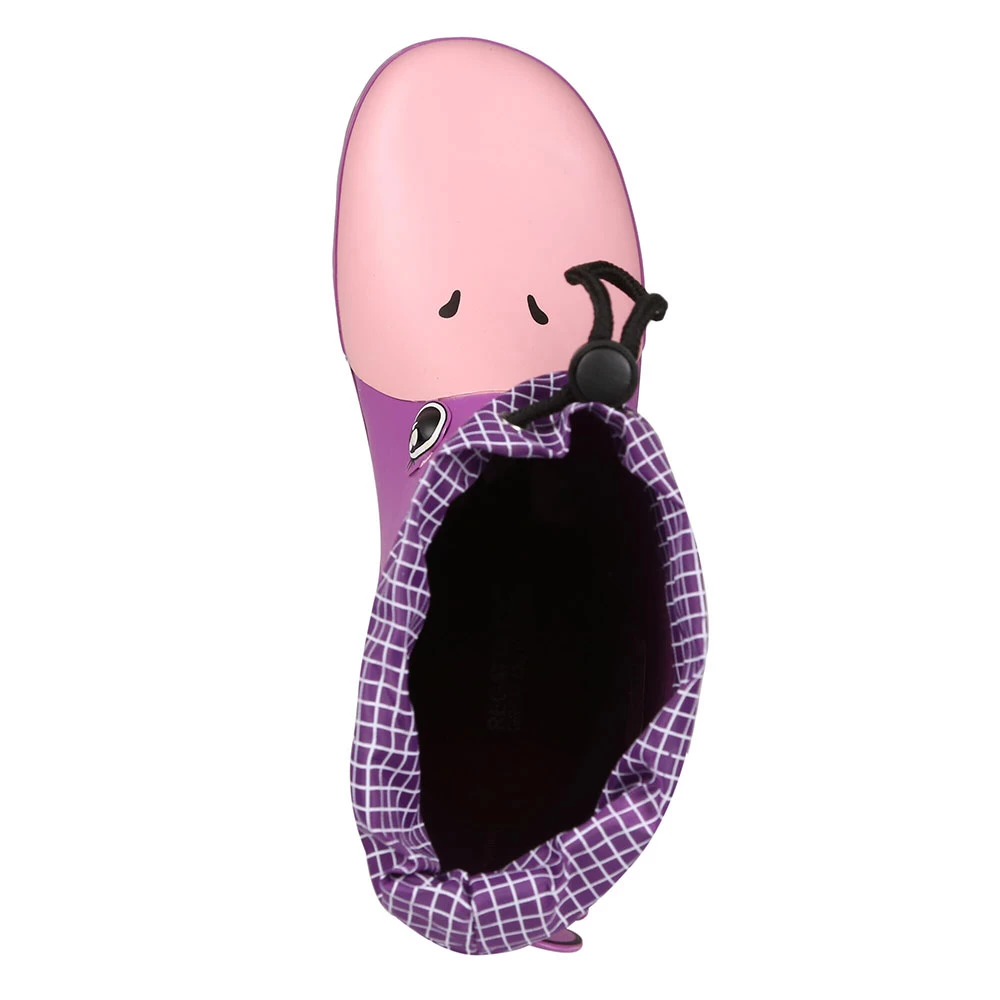 Regatta Kids Mudplay Dinosaur Wellingtons (Unicorn Radiant Orchid) - Image 5