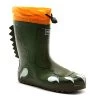 Regatta Kids Mudplay Dinosaur Wellingtons (Dark Khaki / Rusty Orange)