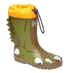 Regatta Kids Mudplay Dinosaur Wellingtons (Unicorn Radiant Orchid)