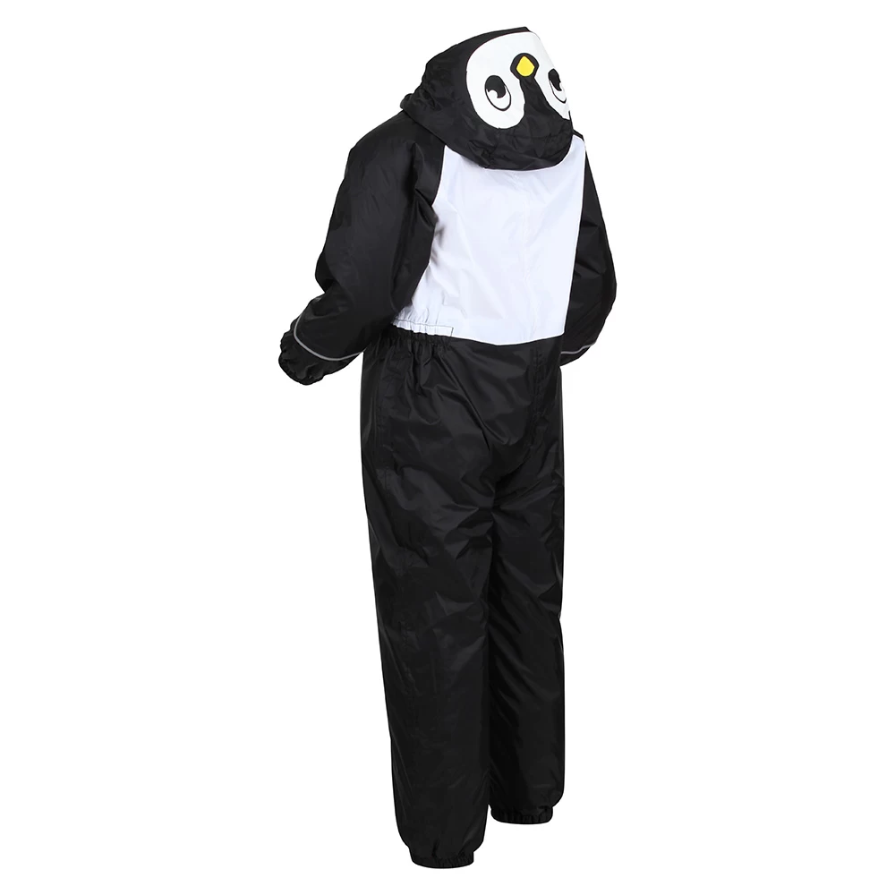 Regatta Kids Mudplay III Waterproof All In One Suit (Black Penguin) - Image 2