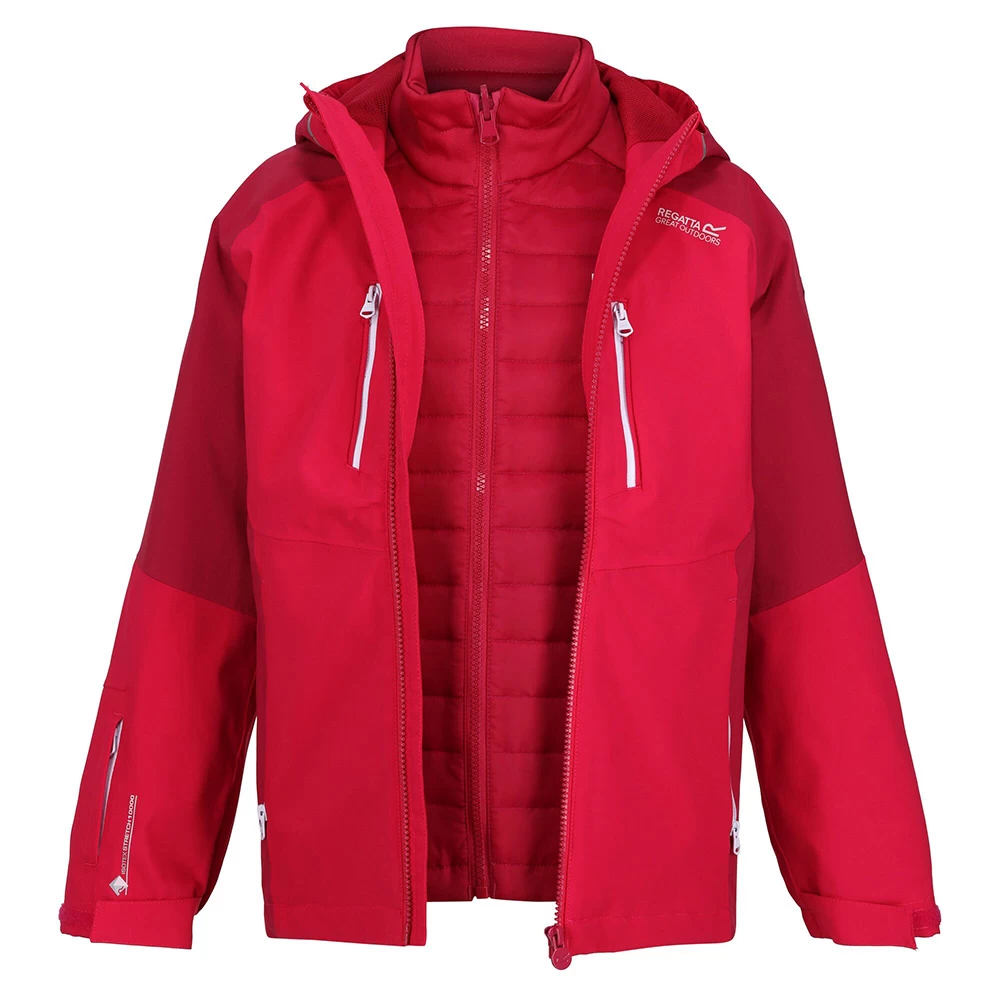 Regatta Kids Hydrate VII 3 In 1 Waterproof Insulated Jacket (Pink Potion) - Image 5