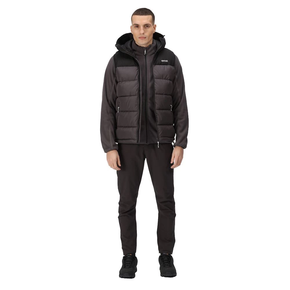 Regatta Mens Nevado Heavyweight Gilet (Black / Dark Grey) - Image 3