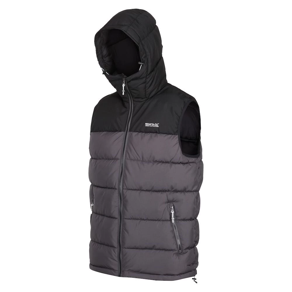 Regatta Mens Nevado Heavyweight Gilet (Black / Dark Grey) - Image 4