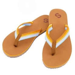 Sinner Womens Balena Flip Flops (Brown / Orange)