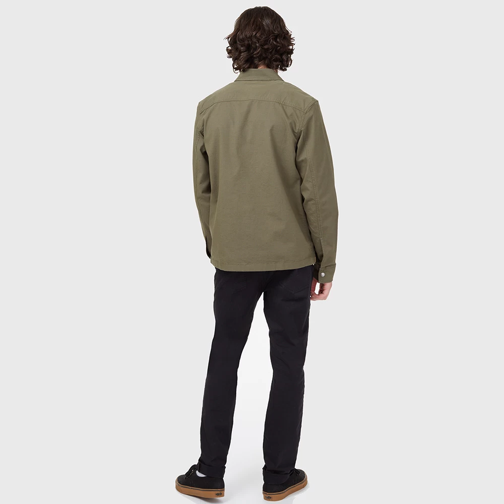 Tentree Mens Canvas Jacket (Olive Night Green) - Image 2