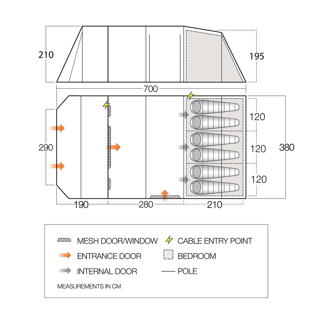 Vango Lismore TC 600XL Family Tent Package - Image 5