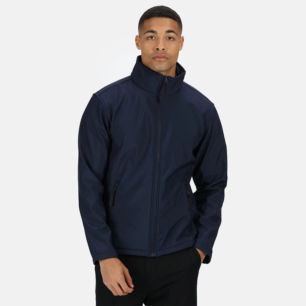 Regatta Professional Mens Classic 3 Layer Printable Softshell (Navy / Seal Grey)