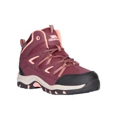 Trespass Kids Gillon II Mid Waterproof Walking Boots (Burgundy)