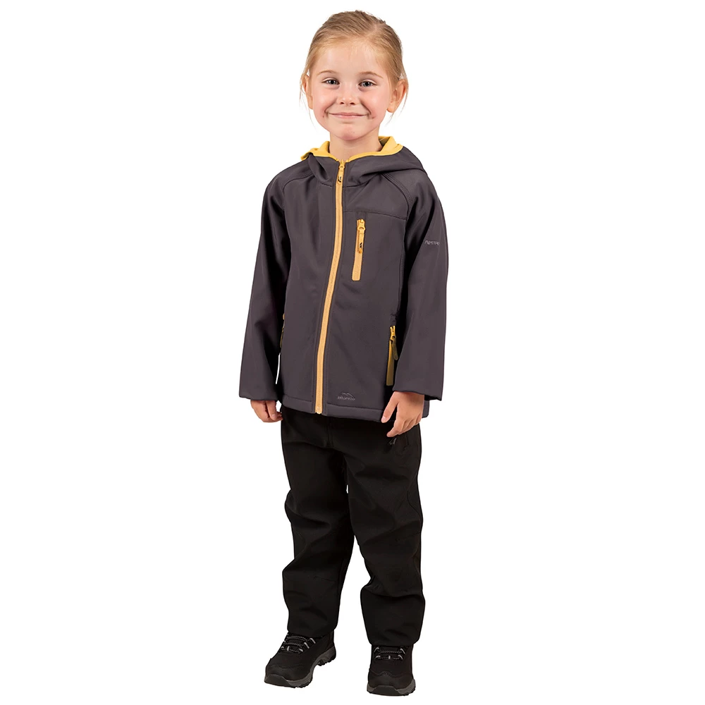 Trespass Kids Kian Softshell Jacket (Dark Grey)